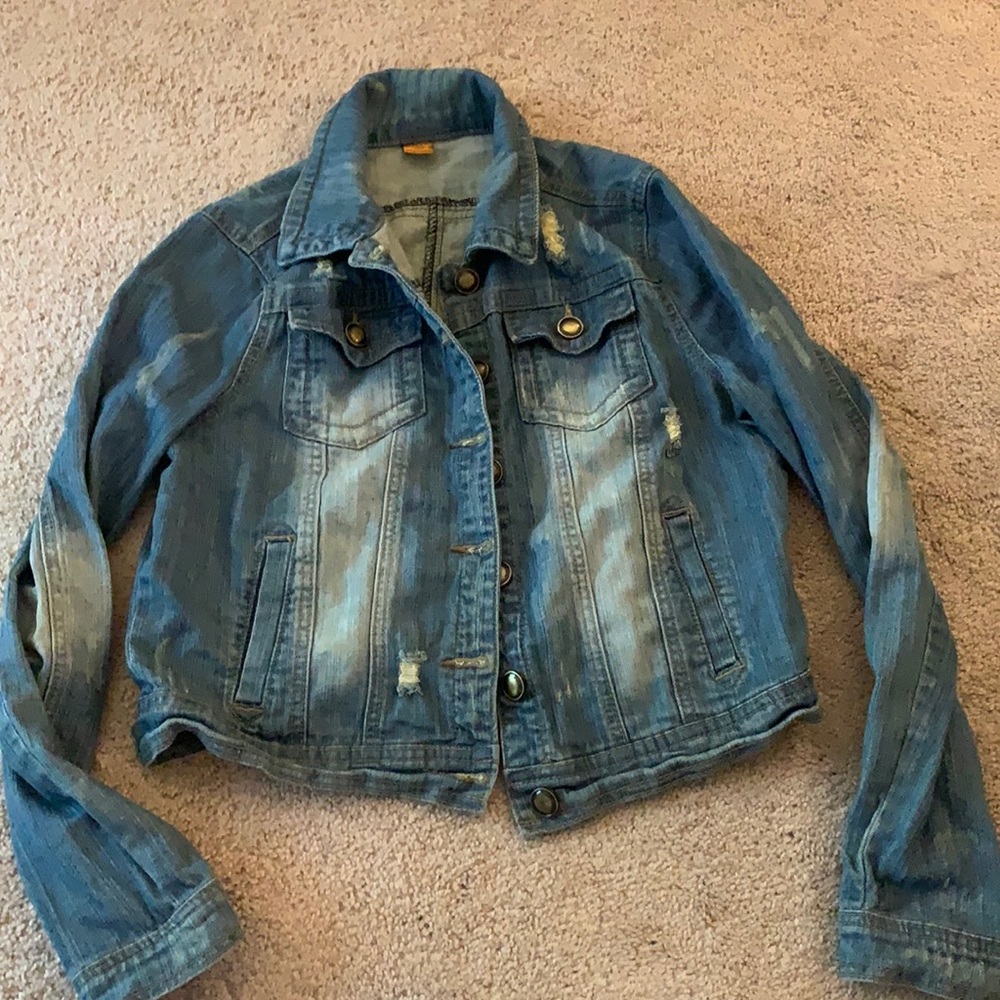 Distressed Denim Jacket - Picture 2 of 16
